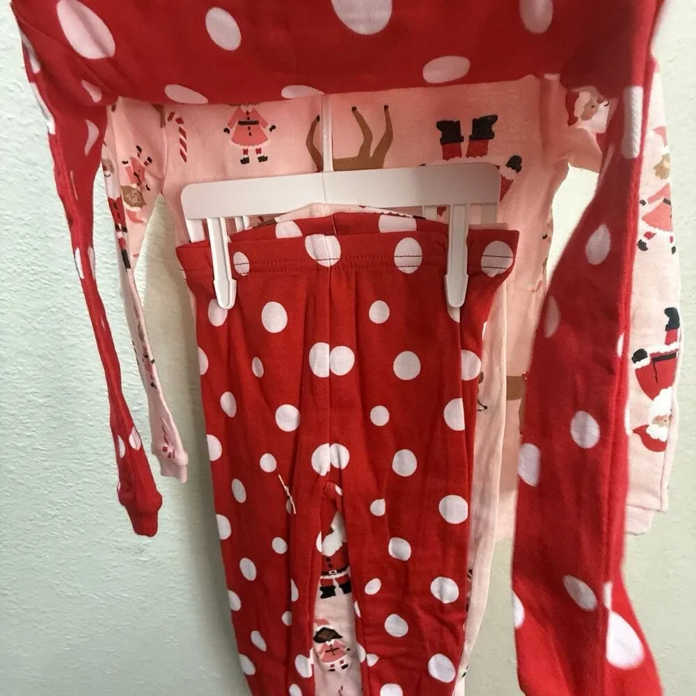 Carter's Just One You Baby Christmas Pajamas 2 Piece Set 18 Months NWT Santa Red